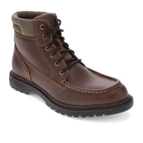 Dockers Mens Rockford Rugged Casual Classic Moc Toe Boot Briar