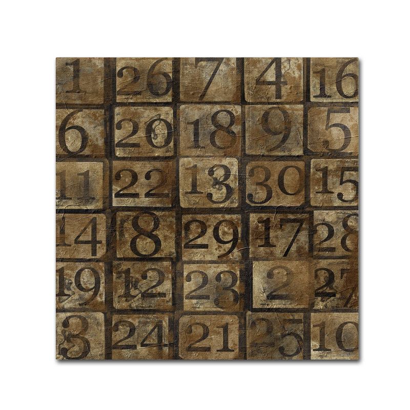 Grungy Number Blocks' by Marcee Duggar Ready to Hang Canvas Wall Art, 1 of 6
