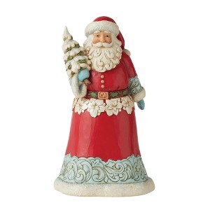 Jim Shore 9.0 Inch Tree Tops Glisten Winter Wonderland Santa Santa Figurines - 1 of 3