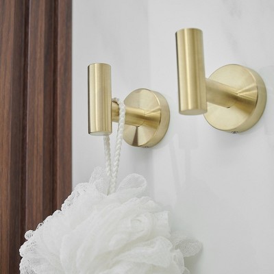 Brushed Gold 5-Piece Stainless Steel Bathroom Hardware Set