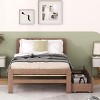 Streamdale Modern Design Twin Size Platform Bed Frame with 2 Drawers for Walnut Color - 2 of 4