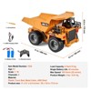 RC Dump Truck Toy 9-Channel 1:18 Scale with Metal Cabin, 4WD, Lights & 2 Batteries for Kids Ages 8+ - 4 of 4