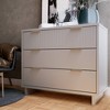 Granville Modern 3 Drawer Standard Dresser - Manhattan Comfort - 2 of 4