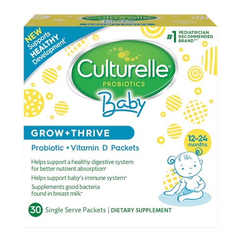 Culturelle Baby Grow Thrive Probiotic Vitamin D Packets 30ct