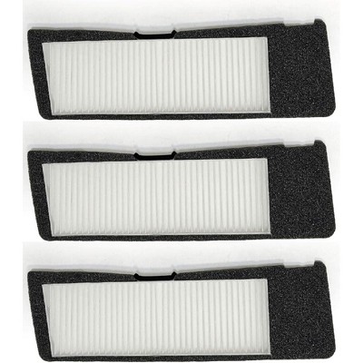Nispira Tesla Model 3 Cabin Intake Air Conditioning Inlet Vent HEPA Filter Replacement | For 2021 2022 2023 | Size 12.5" x 3.75" x 0.75". 3 Packs