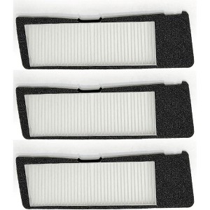 Nispira Tesla Model 3 Cabin Intake Air Conditioning Inlet Vent HEPA Filter Replacement | For 2021 2022 2023 | Size 12.5" x 3.75" x 0.75". 3 Packs - 1 of 4