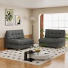 NicBex Couches for Living Room 90.5" Cloud Compression Sofa Loveseat Velvet Modern Upholstered 2 Seat Sofa for Apartment, Bedroom - 4 of 4