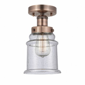 Canton - 1 Light Semi-Flush Mount In Industrial Style-11 Inches Tall and 6 Inches Wide - 1 of 1
