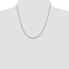 Black Bow Jewelry 2.25mm Sterling Silver Classic Solid Rope Chain Necklace - 2 of 4