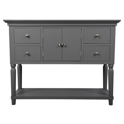 Taylor Four Drawer Console Table Gray - Décor Therapy