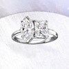 Ross-Simons 3.40 ct. t.w. Moissanite Toi Et Moi Ring in Sterling Silver - 4 of 4