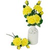 Northlight Real Touch™ Yellow Artificial Rose Stems, Set of 6 - 19" - 3 of 4