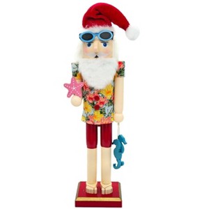 Seahorse Santa Wooden Nutcracker F07AM9-1-N01044A : Target