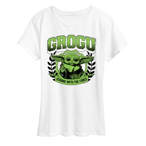 Women's - Star Wars - The Mandalorian Grogu Collegiate Short Sleeve Graphic T-Shirt - 1 of 4