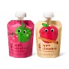 Apple Strawberry and Apple Cinnamon Fruit Puree Pouches Variety Pack - 12ct - Good & Gather™ - 4 of 4