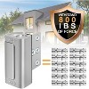 DOMETOUR Home Security Door Lock 3 Pack, Metal Reinforcement Child Proof Safety Latch, Withstands 800lbs for Inside Swing Doors - 2 of 4
