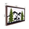 Cesicia Giraffe Metal Art Moss Wall Decor - 2 of 4