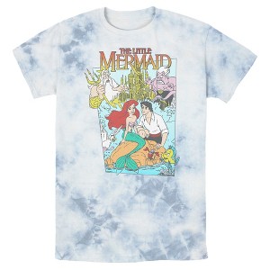 Men's The Little Mermaid Character Poster T-Shirt - 1 of 4