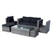 Whisen 6-Piece Wicker Patio Sectional Set - 3 of 4