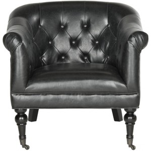 Nicolas Chair - MCR4740B - Antique Black - Safavieh - 1 of 4