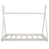 Whisen Twin Size House Platform Bed with Triangle Tructure - 3 of 4