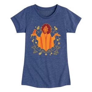 Girls' - Encanto - Bruno Circle Fitted Short Sleeve Graphic T-Shirt - 1 of 4