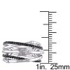 EVERLY JEWELRY |Sterling Silver 1/3 CT TW Black and White Diamond Fashion Ring Black Rhodium Plated - 4 of 4
