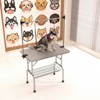 Bencmate Pet Grooming Tools Foldable Pet Grooming Table for Pet Large Dogs and Cats with Adjustable, Bathing Station, Sliver, 38"*23.6"*65.5" - 2 of 4