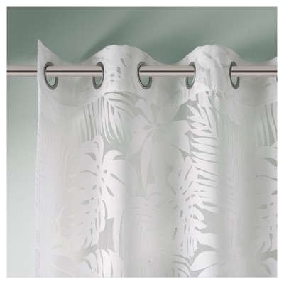 Maui White Sheer Grommet Top Window Drapes