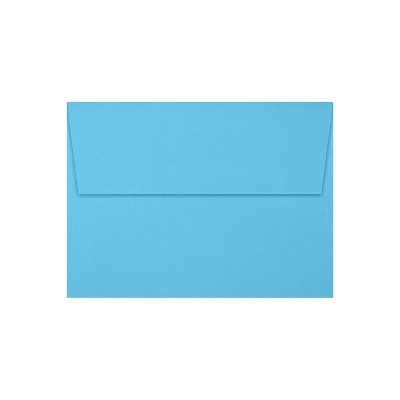 JAM Paper A6 Square Flap Envelopes Peel & Press 60lb 4 3/4 x 6 1/2 Bright Blue 50 Pack (4875-13-50)