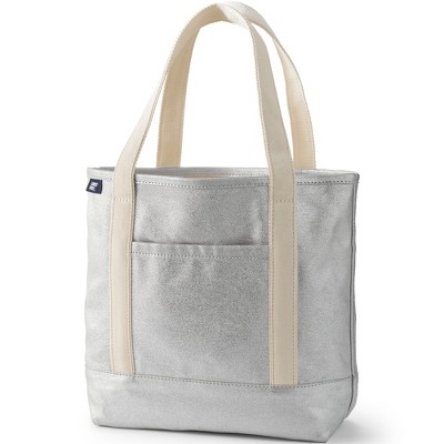 Lands' End Open Top Canvas Tote Bag
