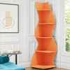 MAYEERTY 5-Tier Corner Shelf, Modern Wall Corner Bookshelf Bookcase - 3 of 4