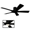 Modern Forms Aviator 5-Blade Smart Flush Mount Ceiling Fan in Matte Black - 3 of 4