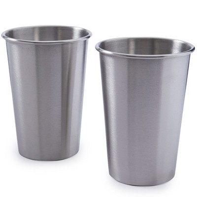 The Lakeside Collection Set of 2 Stainless Steel 16-oz. Tumblers