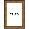 PosterPalooza | Museum Gold Picture Frame - UV Acrylic, Foam Board Backing, Hanging Hardware - 2 of 4