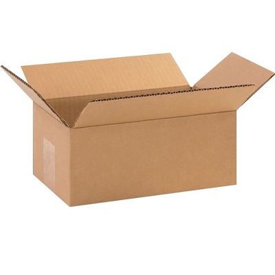 The Packaging Wholesalers 10 x 6 x 4 Shipping Boxes ECT Rated Brown 100604