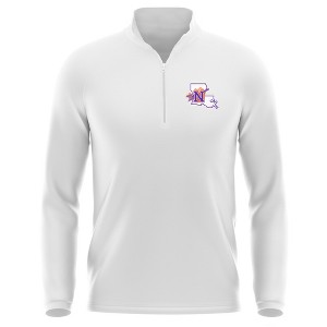 Men's Northwestern State University Adult Active Sport 1/4 Zip Pullover Left Chest Logo - 1 of 4