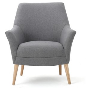 Mae Upholstered Club Chair - Gray - Christopher Knight Home