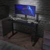 Flash Furniture Gaming Computer Desk with Color Changing LED Circuit Board Design Glass Desktop - 2 of 4