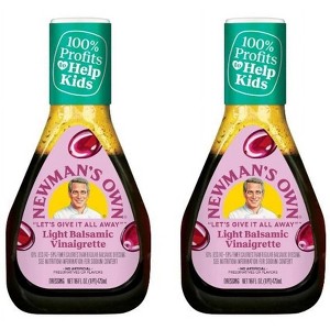 Newman's Own Salad Dressing, Light Balsamic Vinaigrette, 16oz bottle, Pack of 2 - 1 of 1