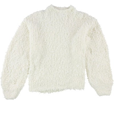 1.STATE Womens Mock-Neck Poodle Pullover Sweater