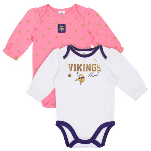 NFL baby-girls 3 Pack Short Sleeve Bodysuit