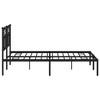 vidaXL Metal Bed Frame with Headboard and Extra Storage Space - Robust and Elegant Steel Construction - 4 of 4