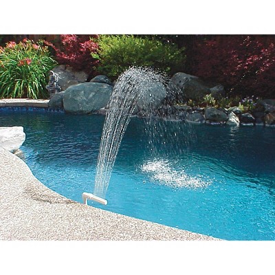 White Adjustable Spa and Pool Waterfall Fountain