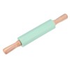 Unique Bargains Silicone Smooth Wooden Handle Non-Stick Kitchen Rolling Pin - 3 of 4