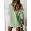 Imily Bela Women's Sexy V-Neck Sweater Long Sleeve Solid Color Knitted Loose Pullover Sweatshirt Top - 2 of 3