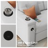 Modern Sofa, 74 inch 2 Seat Couches with 2 Drawers, 2 Flip-up Storage, Cup Holders & USB Charging Ports, White - 4 of 4