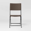 Wicker Outdoor Portable Folding Chair Brown - Room Essentials™ - 3 of 4