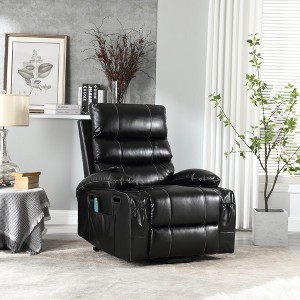 Large Size Electric Power Lift Recliner Chair Sofa For Elderly Living Room, 5 Vibration Modes, Reclining Chair - 1 of 4