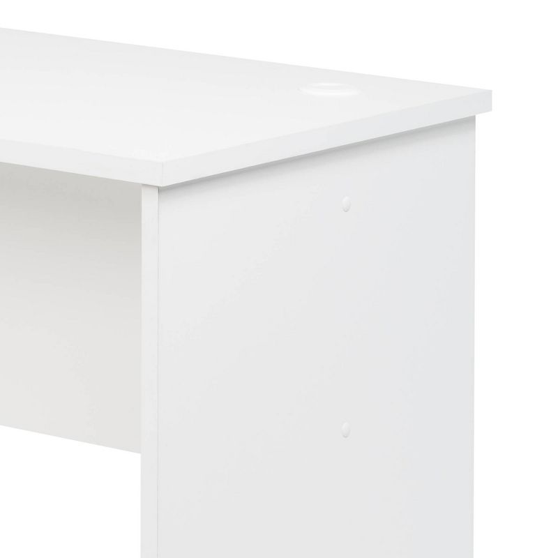 L Shaped Desk White - Prepac, 6 of 8